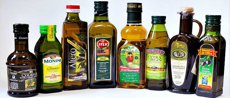 Разновидности оливкового масла
