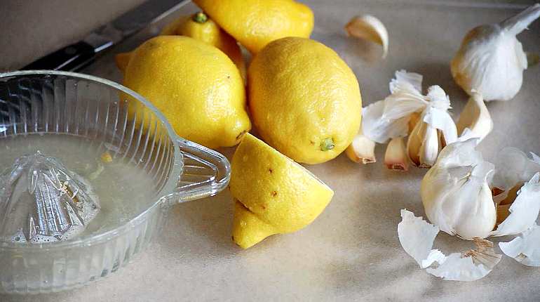 Лимон и чеснок
