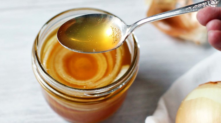 Лук и мед для лечения